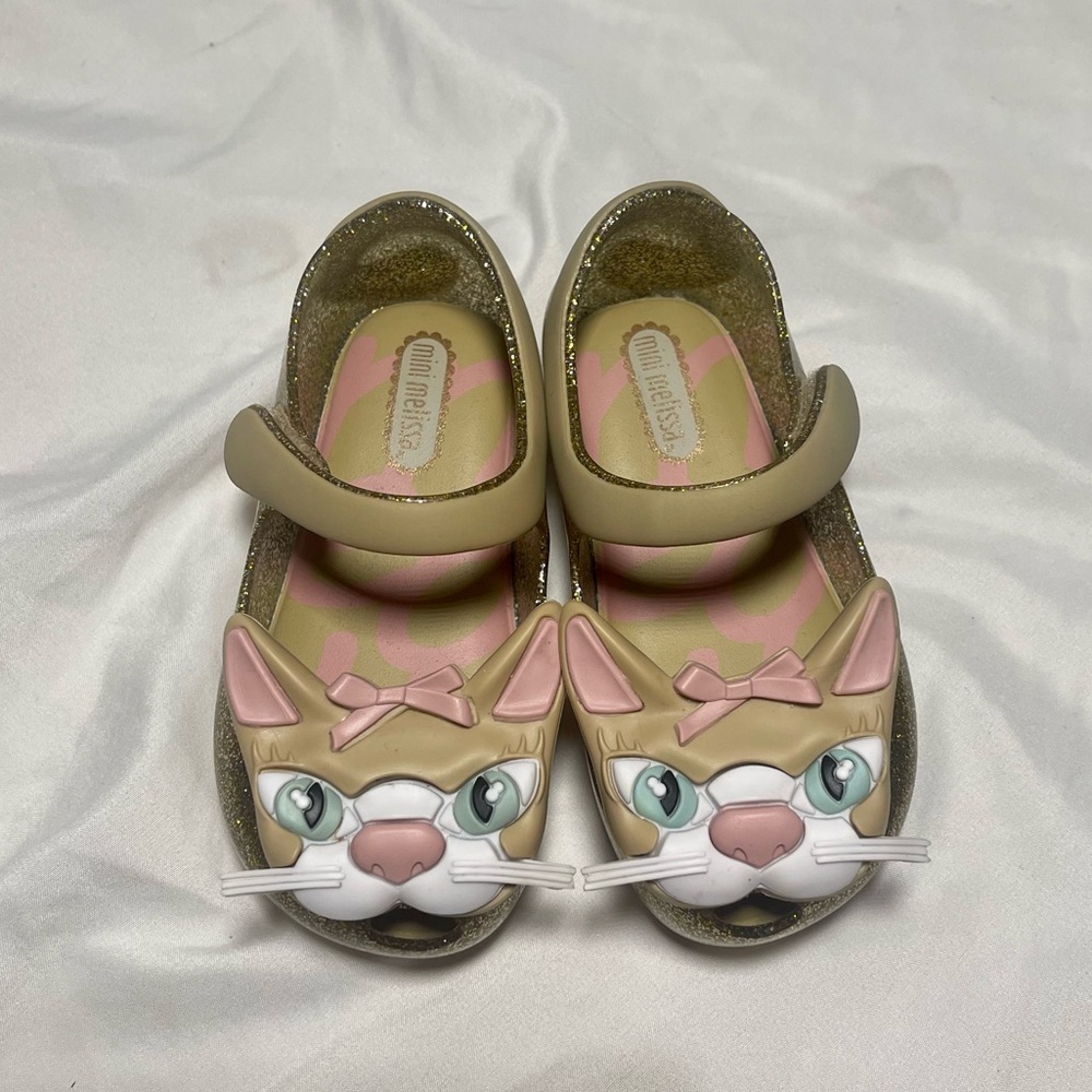 Mini Melissa Girls’ Ultragirl Fancy Kitty Mary Janes